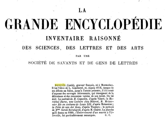 La Grande Encyclopédie, inventaire raisonné