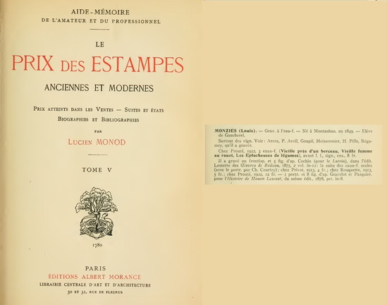 Prix des estampes - Monod