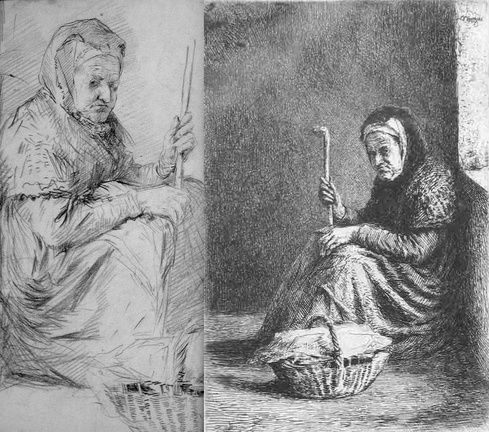 Vieille femme assise