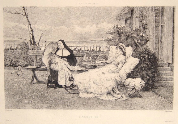 Duez - L'accouchée - Publié dans l'Art